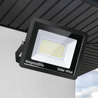 WEGOODLIFE LED Schijnwerper Warm Wit Garage Tuin 50W IP66 — miniatuur 1