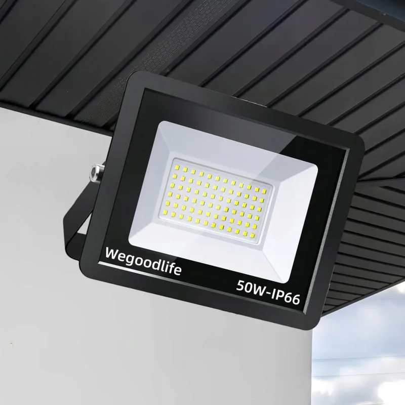 WEGOODLIFE LED Schijnwerper Warm Wit Garage Tuin 50W IP66 — foto 1