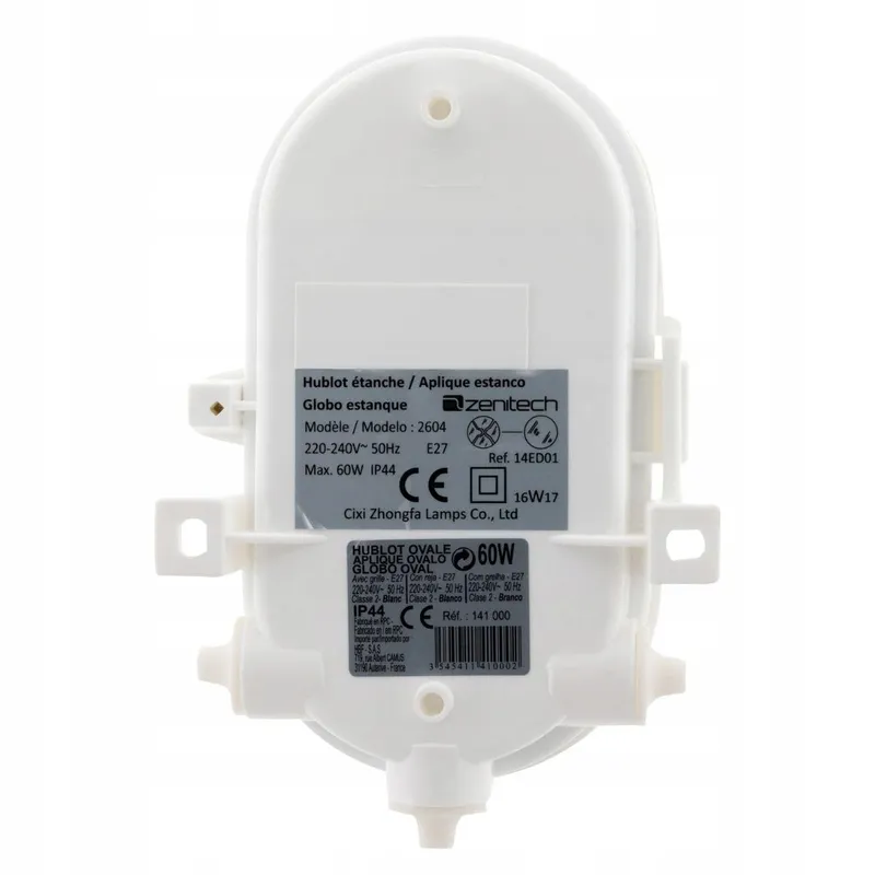 ZENITECH Ovale Buitenlamp Tuin Terras Wit E27 IP44 — foto 6
