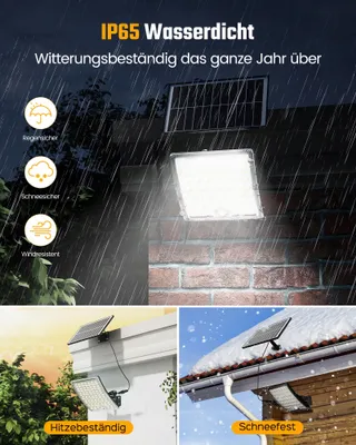 RIXGLEAM Solar Buitenlampen met Bewegingssensor Waterdicht 2 Stuks — miniatuur 6