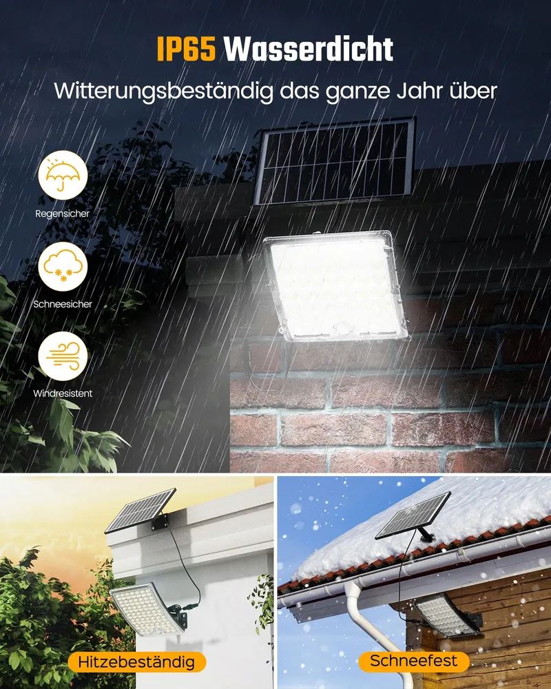 RIXGLEAM Solar Buitenlampen met Bewegingssensor Waterdicht 2 Stuks — foto 6