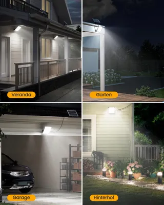 RIXGLEAM Solar Buitenlampen met Bewegingssensor Waterdicht 2 Stuks — miniatuur 7