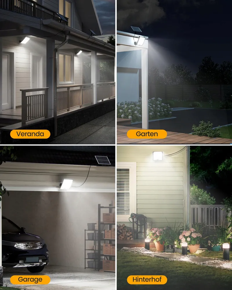 RIXGLEAM Solar Buitenlampen met Bewegingssensor Waterdicht 2 Stuks — foto 7