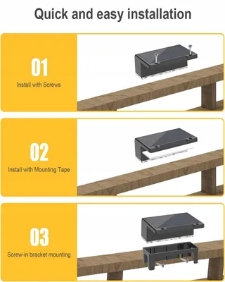 MUSUNIA Solar Wandlamp Waterdicht Buiten 3 Standen 4 Stuks — miniatuur 6