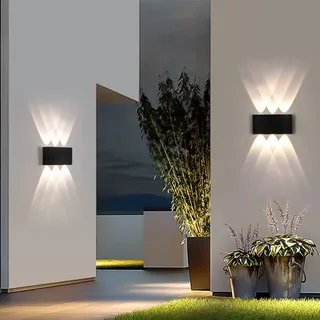 FUPE LED Wandlamp Binnen Buiten Up-Down Zwart Neutraalwit IP65 — miniatuur 3