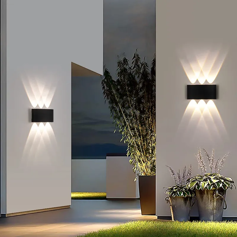FUPE LED Wandlamp Binnen Buiten Up-Down Zwart Neutraalwit IP65 — foto 3