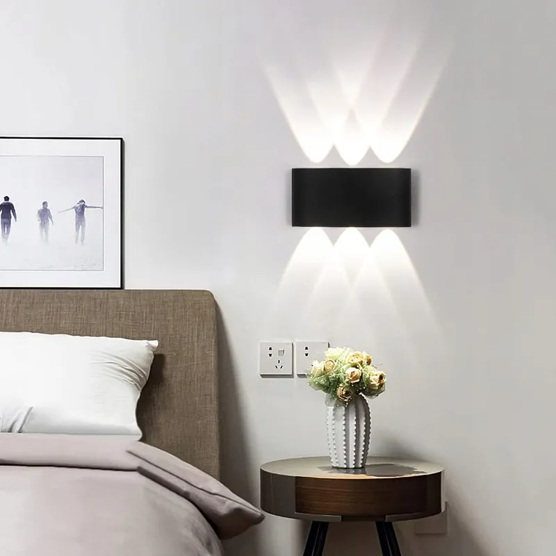 FUPE LED Wandlamp Binnen Buiten Up-Down Zwart Neutraalwit IP65 — foto 2