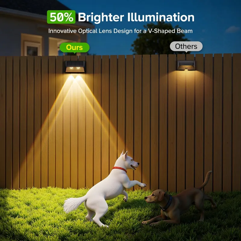 RECHOO Solarlampen Super Fel Tuin Terras 6 Stuks IP65 — foto 2