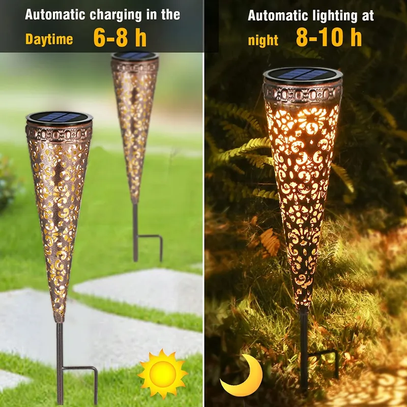 GÖRVITOR Solarlampen Metaal Oosters Tuin IP65 8 Stuks — foto 2