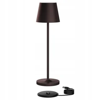 K-BRIGHT LED Tafellamp Oplaadbaar Dimbaar USB Warm Bruin