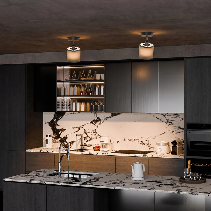 K-BRIGHT Plafondspot Verstelbaar Zwart Aluminium Rond E14 2 Stuks — foto 7