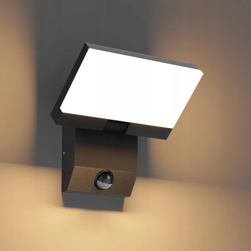 K-BRIGHT LED Buitenlamp Bewegingsmelder Draaibaar 24W IP65 — foto 1