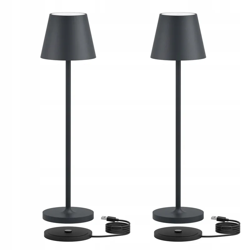 K-BRIGHT LED Tafellamp Oplaadbaar Waterdicht Mini USB 27,5cm IP54 — foto 1