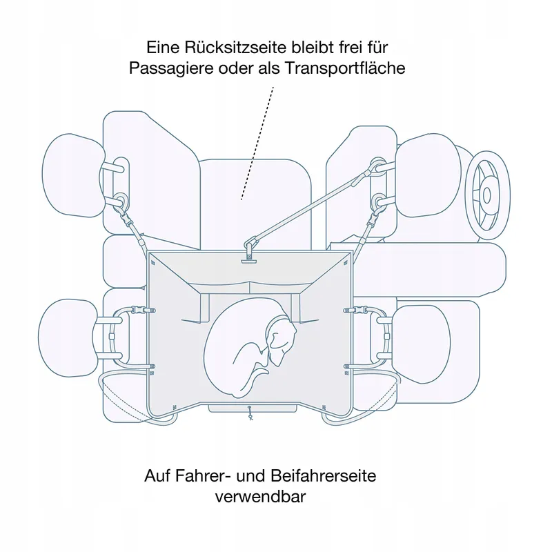 KURGO Beschermende Hondendeken Waterdicht Auto Hangmat Kaki — foto 3