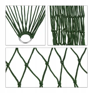 RELAXDAYS Lichte Tuinhangmat 1 Persoon Camping Outdoor Donkergroen — miniatuur 7