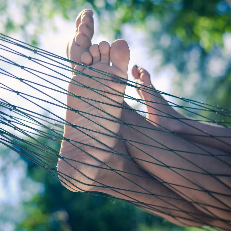 RELAXDAYS Lichte Tuinhangmat 1 Persoon Camping Outdoor Donkergroen — foto 5