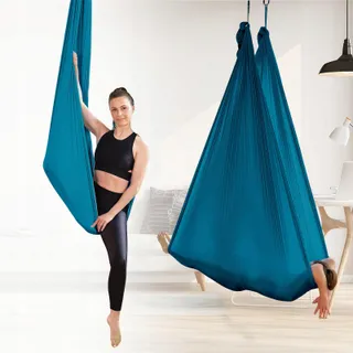 REDKNOT Aerial Yoga Hangmat Schommel Set Donkergroen — miniatuur 4