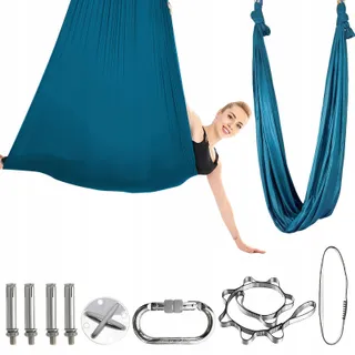 REDKNOT Aerial Yoga Hangmat Schommel Set Donkergroen