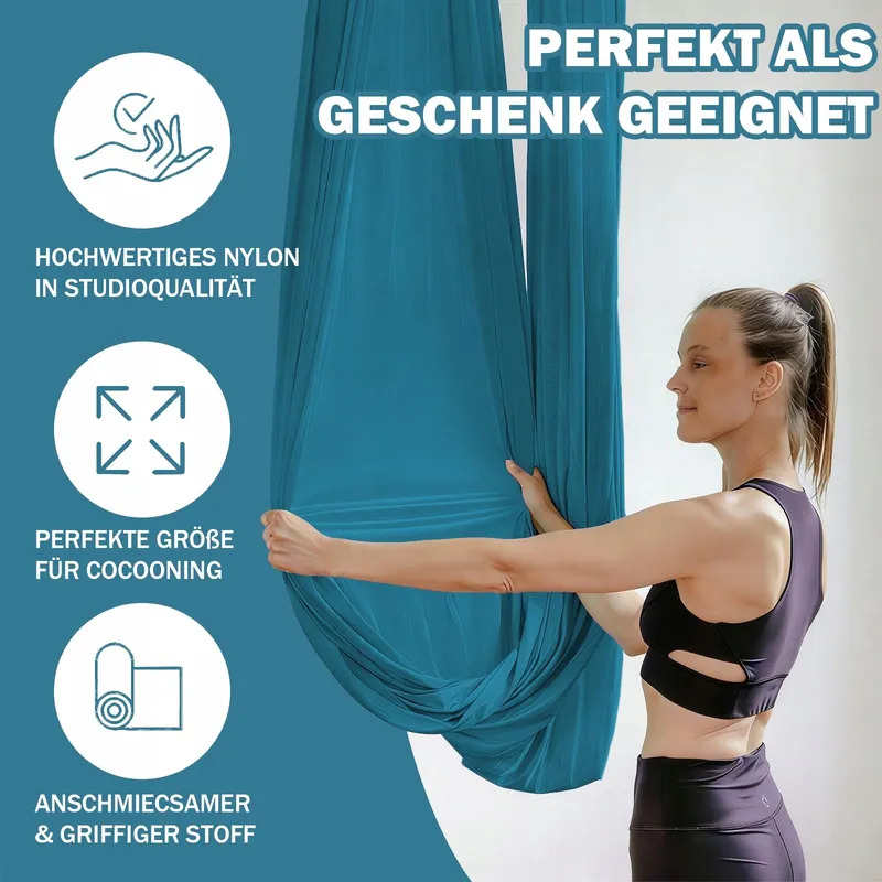 REDKNOT Aerial Yoga Hangmat Schommel Set Donkergroen — foto 6