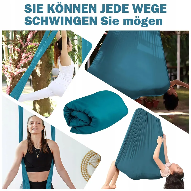 REDKNOT Aerial Yoga Hangmat Schommel Set Donkergroen — foto 7
