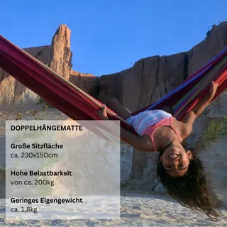 AMAZONAS Barbados XL Braziliaanse Hangmat 2 Personen Handgemaakt 200kg — miniatuur 3