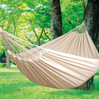 AKTIVE Hangmat Tuin Camping 220x162cm 150kg 1 Persoon — miniatuur 6