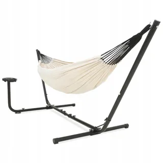 VITA5 Dubbele Hangmat Set 205kg Tuin Balkon Binnen met Tas — miniatuur 1