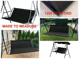PETELA Schommelhoes Zwart Voor Zitting Tuin 113x47x47cm — miniatuur 2