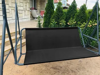 PETELA Schommelhoes Zwart Voor Zitting Tuin 113x47x47cm — miniatuur 4