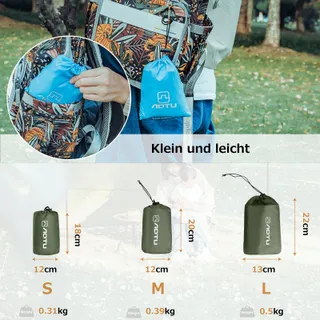 AZARXIS Hangmat Tarp Camping Waterdicht 1.5x2.2m — miniatuur 5