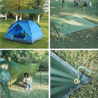 AZARXIS Hangmat Tarp Camping Waterdicht 1.5x2.2m — miniatuur 9