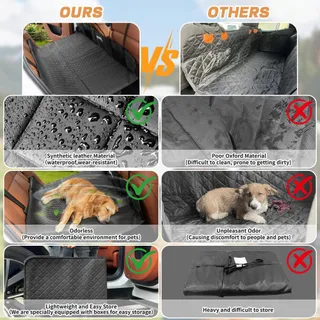 EULANT Achterbankverlenger Kinderen Honden Waterdicht — miniatuur 7