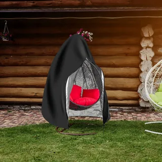 GUNOLYE Hangstoelhoes Waterdicht UV 420D Zwart 190x115cm — miniatuur 5