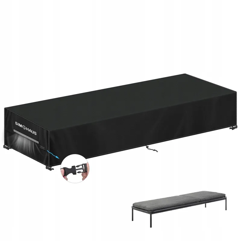 SIMPHAUS Hoes voor Ligstoel Waterdicht UV Windbestendig 220x80x40 — foto 1