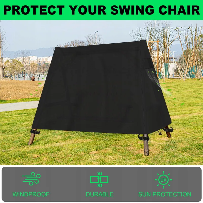 JXXPGG Tuinschommelhoes Waterdicht UV 600D 200x140x180cm — foto 6