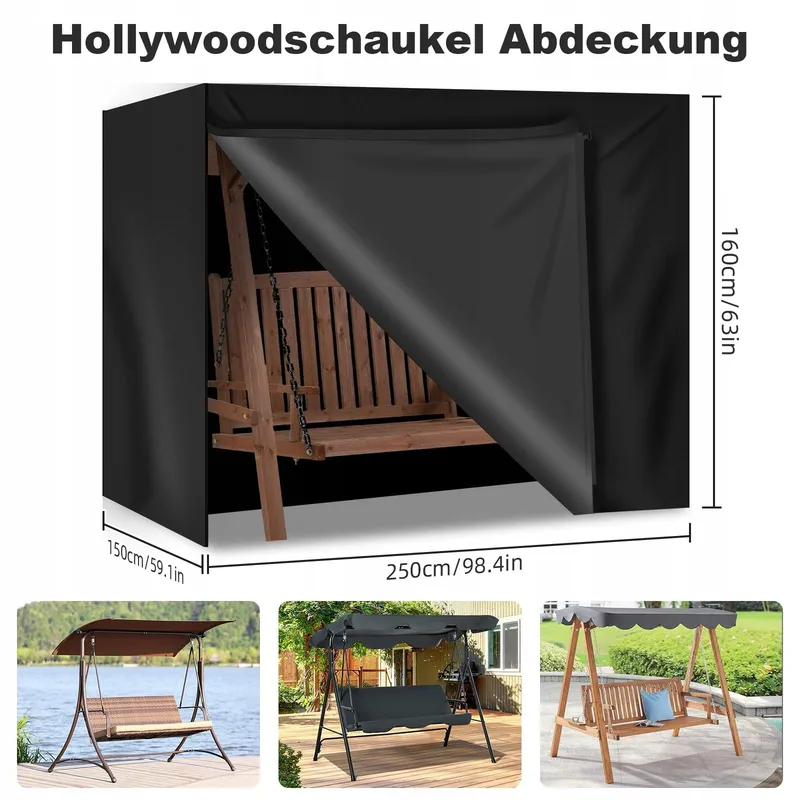 CEBLISH Hoes Tuinschommel Waterdicht Winter 250x150x160cm — foto 3