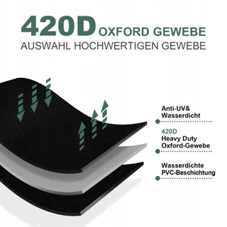 CEBLISH Hoes Tuinschommel Waterdicht Winter 250x150x160cm — miniatuur 5