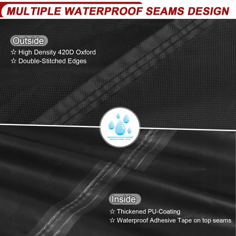 LAMUNI Hoes Strandmand Waterdicht Met Ventilatie 120x90x160cm — foto 3