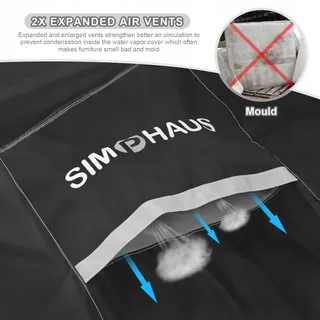 SIMPHAUS Hoes Tuinmeubelen L-vorm Waterdicht UV 240x180 — miniatuur 4