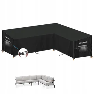 SIMPHAUS Hoes Tuinmeubelen L-vorm Waterdicht UV 240x180