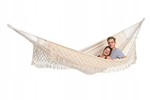 AMAZONAS Rio Hangmat Jacquard 250x160cm 200kg Wit — foto 2