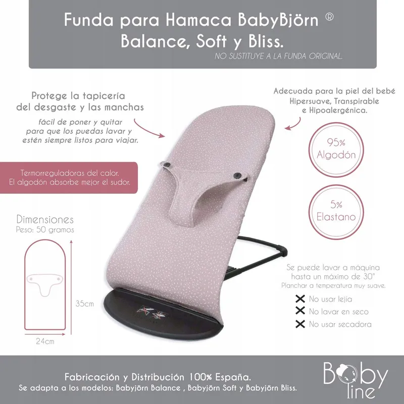 BABYLINE HAGRIS Hangmathoes Piqué Grijs Unisex Katoen Zacht — foto 5