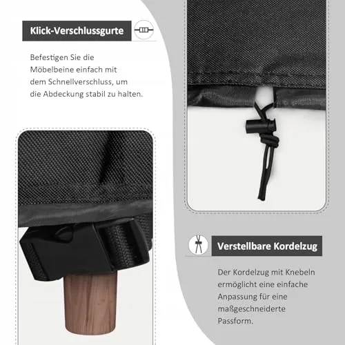 DOKON Tuinmeubelhoes Waterdicht UV-bescherming 170x94x74cm — foto 4