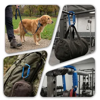 FRESKARO Aluminium Karabijnhaak Auto-Lock 1224kg Schommel Yoga Camping — miniatuur 4