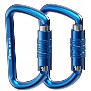 FRESKARO Aluminium Karabijnhaak Auto-Lock 1224kg Schommel Yoga Camping — miniatuur 1