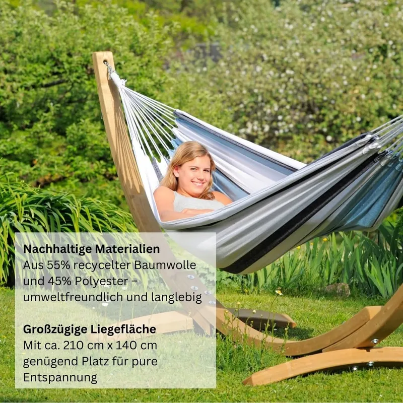 AMAZONAS Salsa Tuinhangmat Waterdicht L Marine 210x140cm 150kg — foto 3