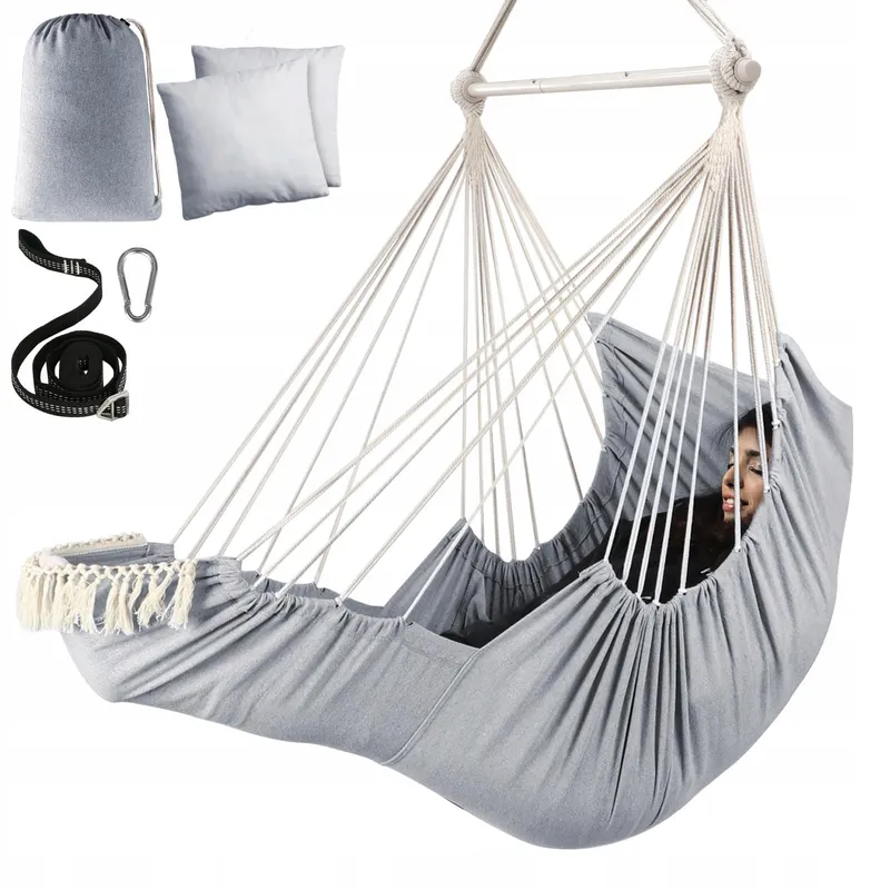 CHIHEE Grote Hangstoel Schommel Met Kussens Katoen Comfortabel — foto 1