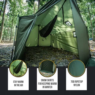 ONETIGRIS TEGIMEN Wintertent Warm Waterdicht Survival Camping 3000mm — miniatuur 4
