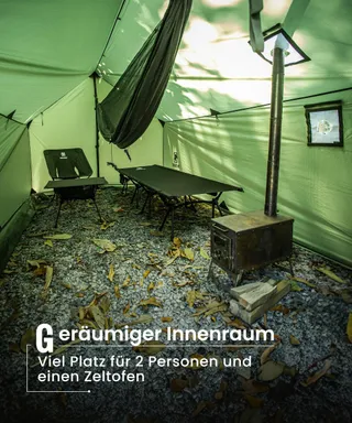 ONETIGRIS TEGIMEN Wintertent Warm Waterdicht Survival Camping 3000mm — miniatuur 7