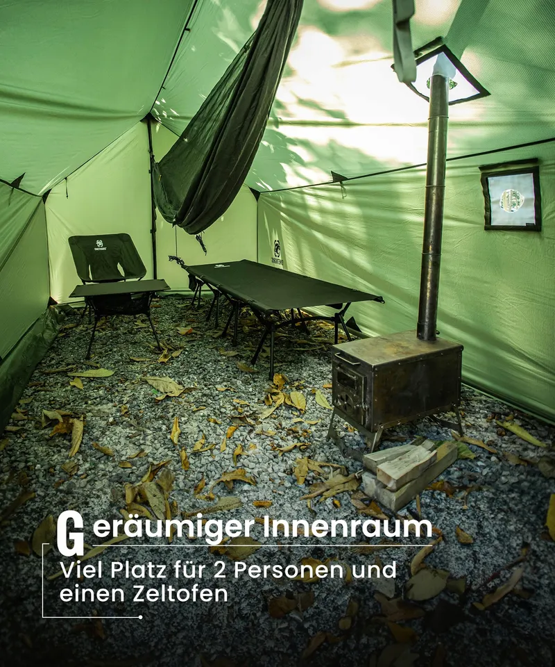 ONETIGRIS TEGIMEN Wintertent Warm Waterdicht Survival Camping 3000mm — foto 7